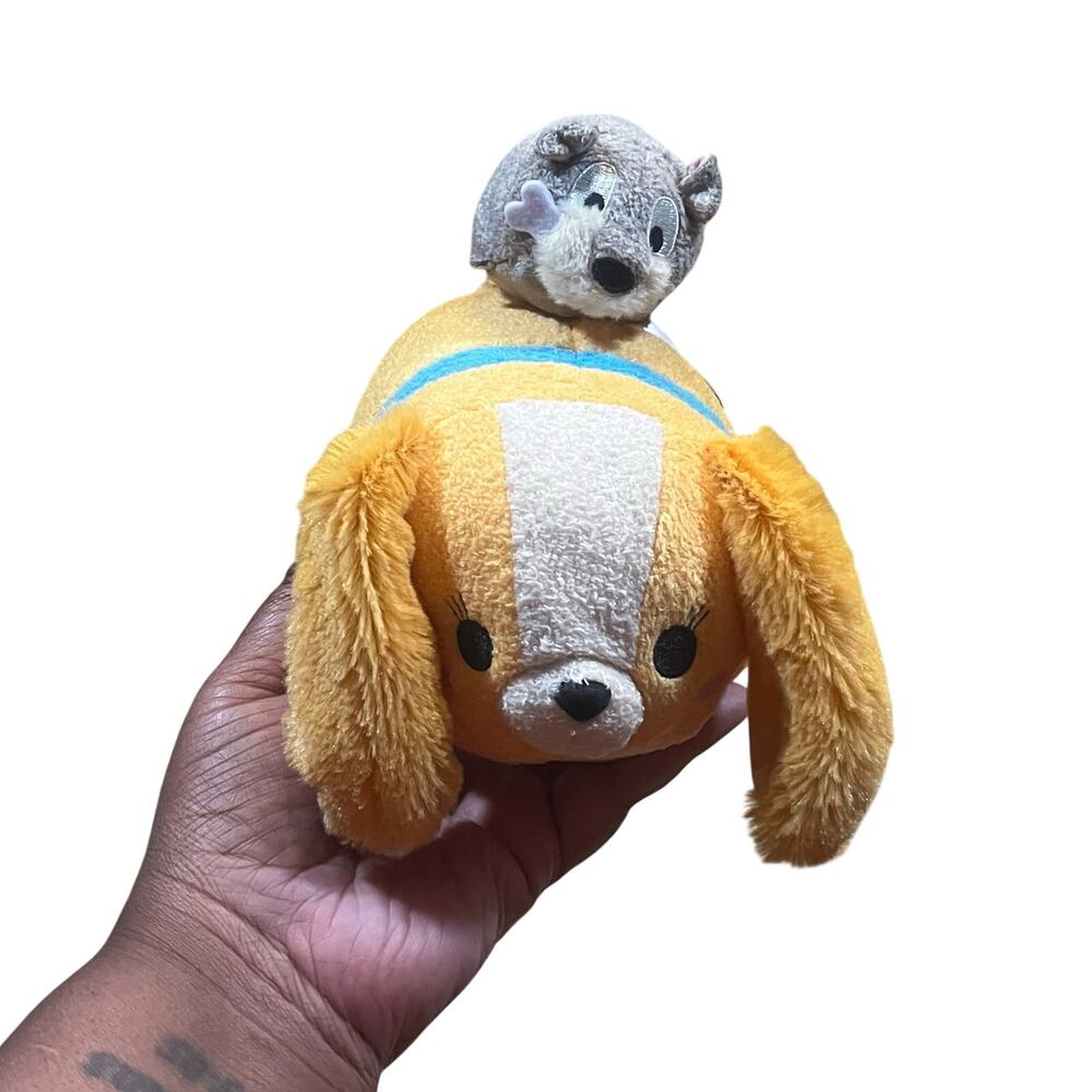 Disney Store Tsum Tsum Lady and the Tramp Plush 7”